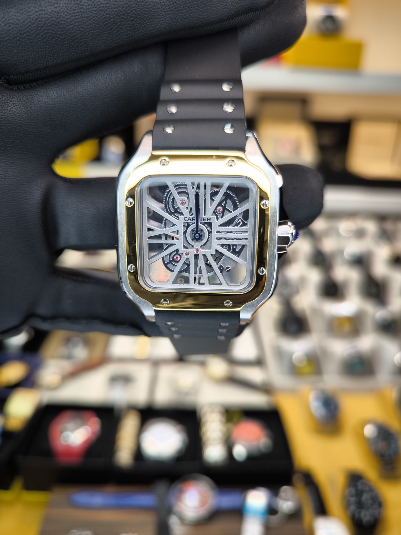SANTOS DE CARTIER SKELETON