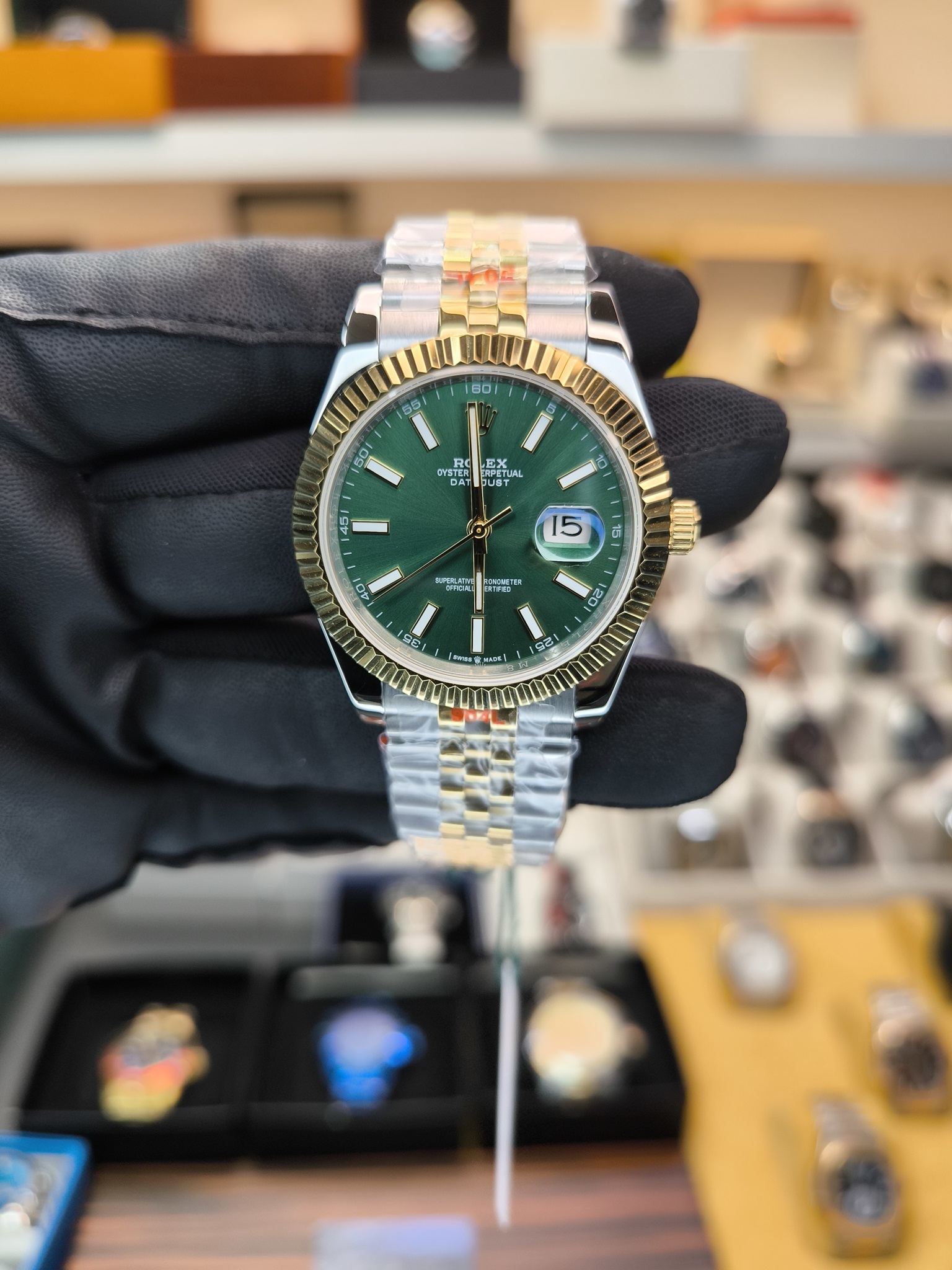 DATEJUST OTOMATİK GREEN DIAL JUBILE REPLİKA SAAT