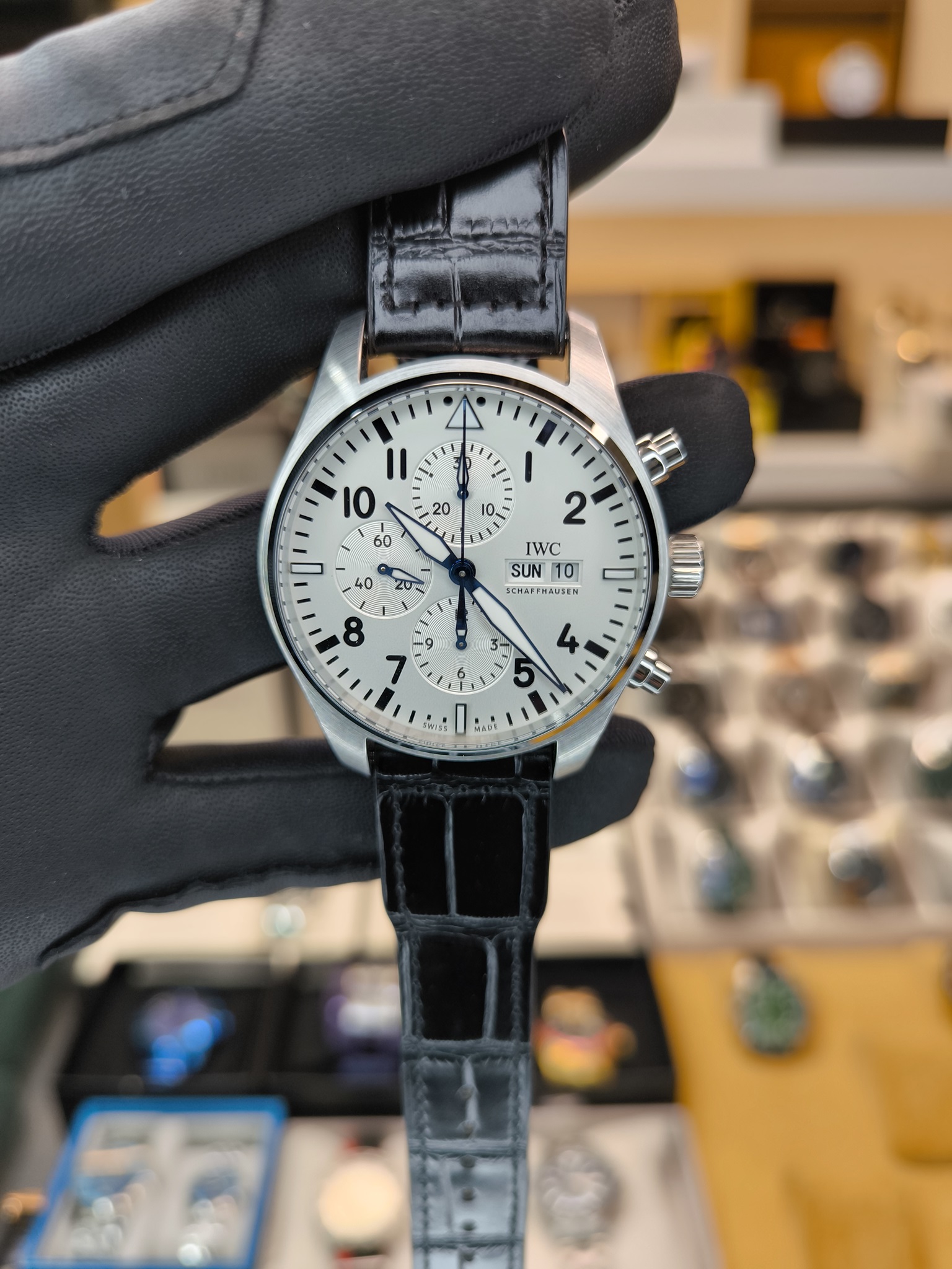 IWC PILOT'S WATCH CHRONOGRAPH EDIT. 150 YEARS IW377725 ETA SAAT