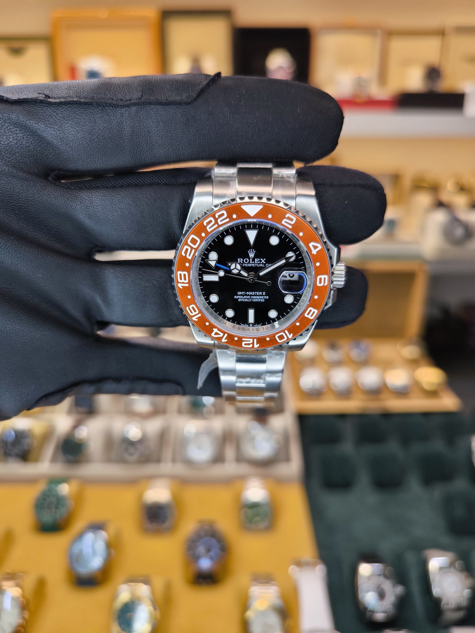 GMT-MASTER II OTOMATİK TURUNCU BEZEL OYSTER REPLİKA SAAT