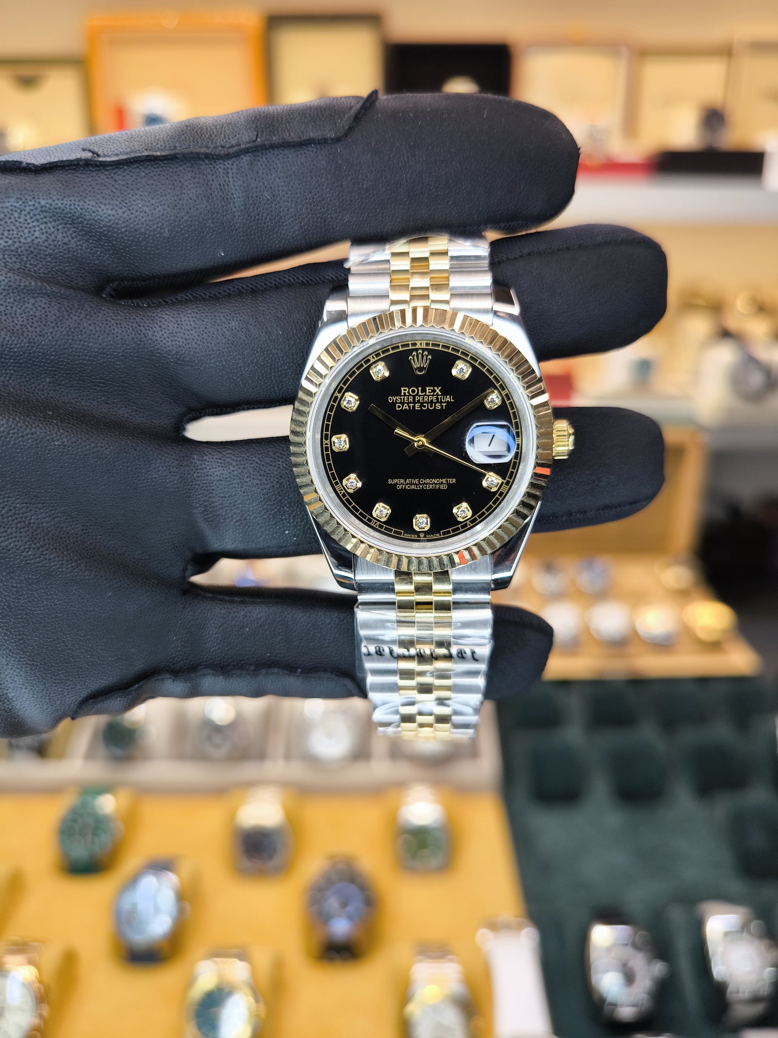 DATEJUST OTOMATİK GÜMÜŞ GOLD SİYAH
