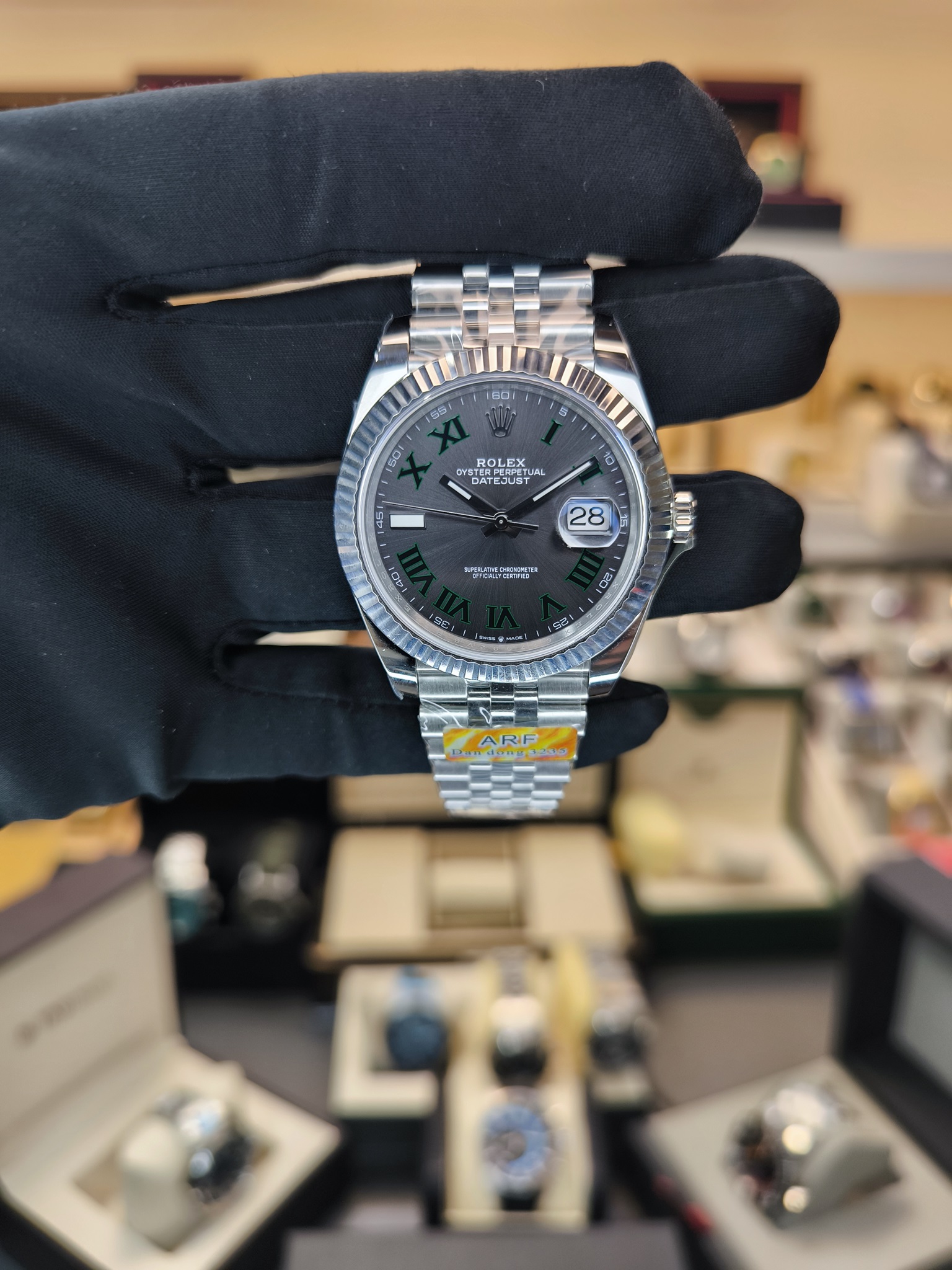 ROLEX DATEJUST 126334 WIMBLEDON ARF FACTORY ETA SAAT