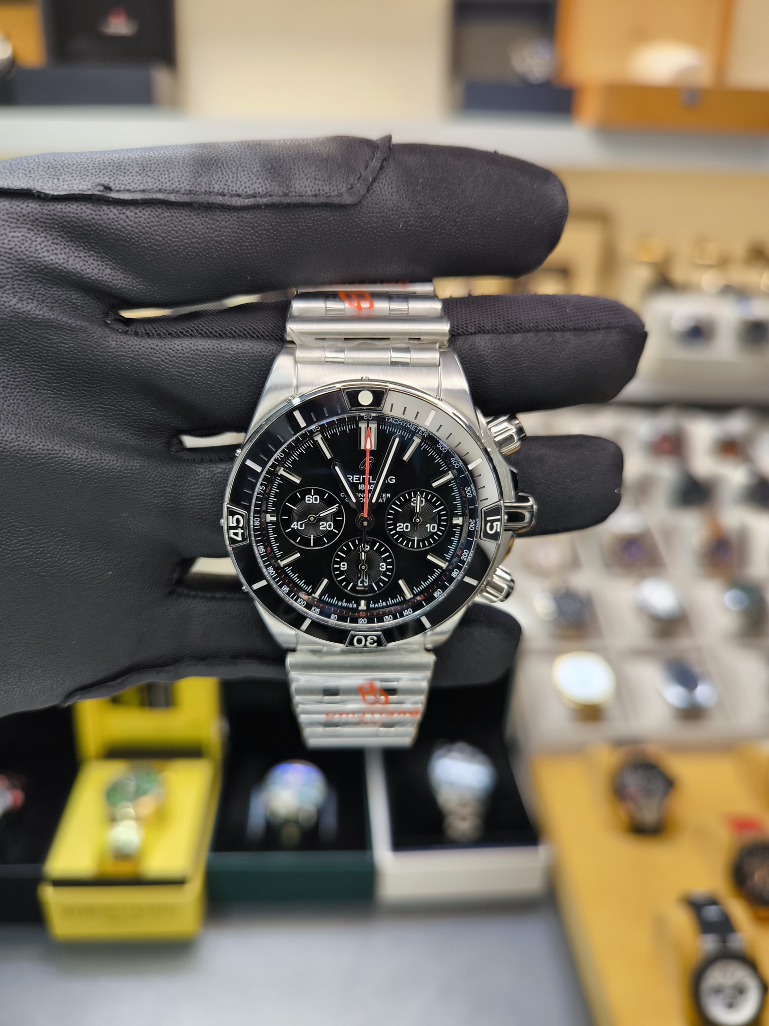 CHRONOMAT B01 44mm CRONOGRAPH AB0136251B1A1 ETA SAAT