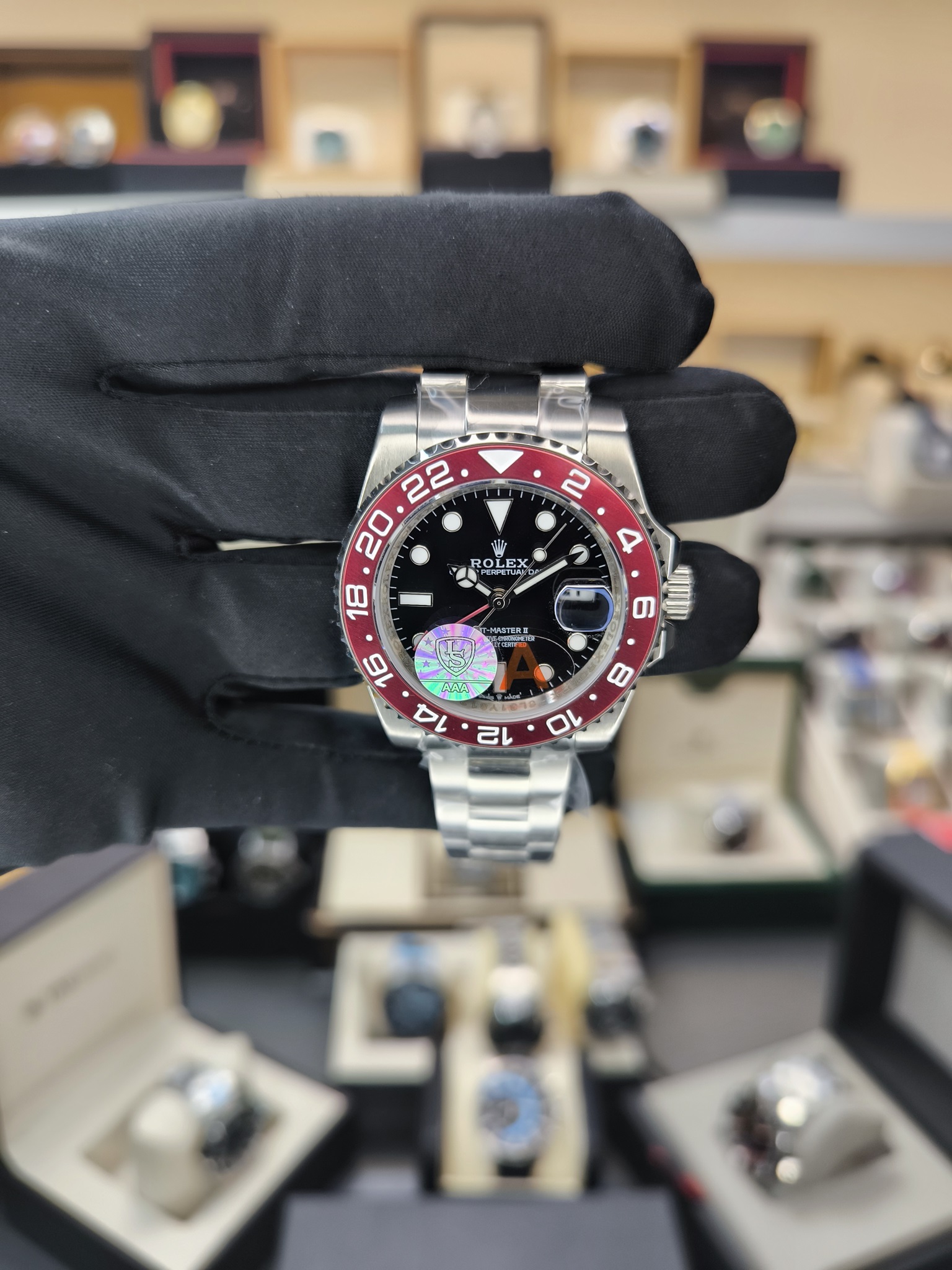 GMT-MASTER II OTOMATİK KIRMIZI BEZEL JUBILEE REPLİKA SAAT