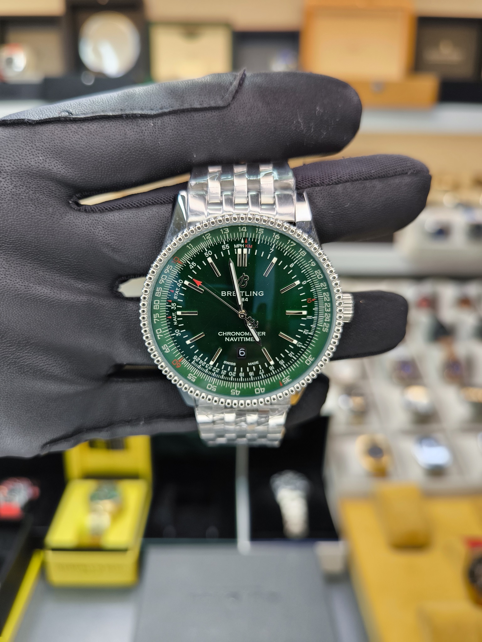 NAVITIMER YEŞİL OTOMATİK REPLİKA SAAT