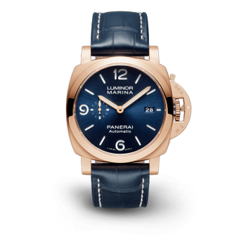 Luminor Marina Goldtech Sole Blu