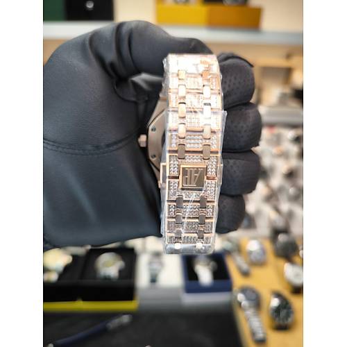 ROYAL OAK AUTOMATIC TALI KASA REPLKA SAAT