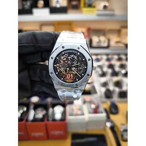 ROYAL OAK OPENWORKED SKELETON SILVER