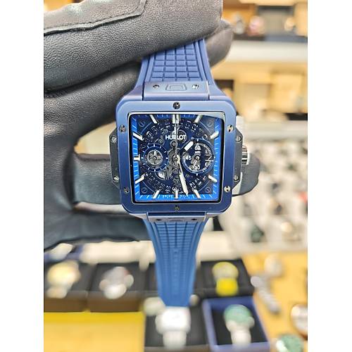 HUBLOT SQUARE BANG UNICO CHRONOGRAPH REPLKA SAAT