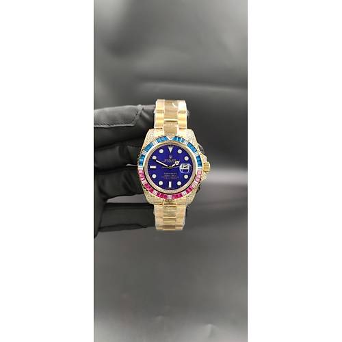 SUBMARNER DATE GOLD OTOMATK RAINBOW