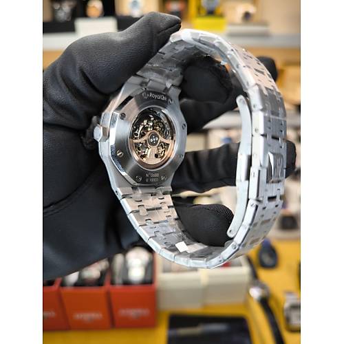 ROYAL OAK OPENWORKED SKELETON SILVER