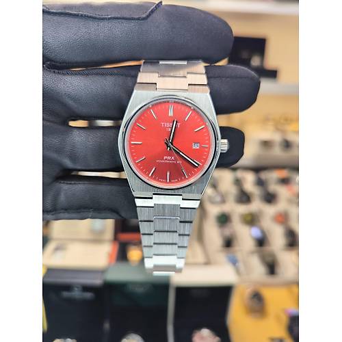 TISSOT PRX Powermatic 80 RED DIAL REPL�KA SAAT
