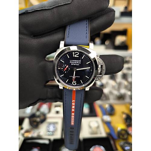 PANERAI LUMINOR QUARANTA LUNA ROSSA BITEMPO PAM01404 GMT ETA SAAT