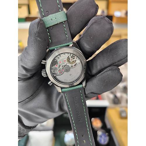 BLANCPAIN FIFTY FATHOMS BATHYSCAPHE GREEN DIAL  ETA SAAT