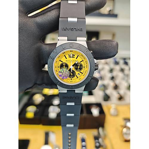 BVLGARI ALUMINIUM GRAN TURISMO CHRONOGRAPH REPLKA SAAT