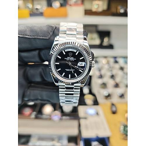 DAY DATE OTOMAT�K G�M�� S�YAH REPL�KA SAAT