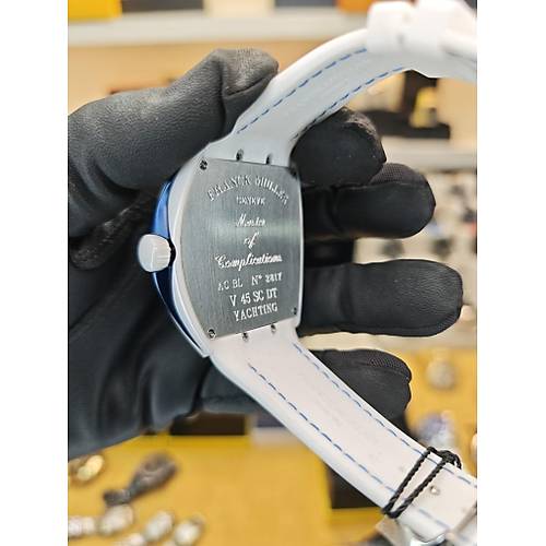 FRANCK MULLER VANGUARD V45 WHITE CERAMIC ETA SAAT