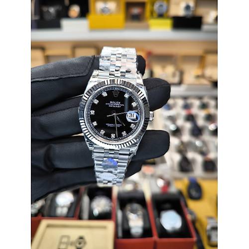 DATEJUST 41 JUBILEE BLACK DIAMOND DIAL 126334