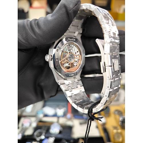 ROYAL OAK 15500ST WHITE DIAL ETA SAAT