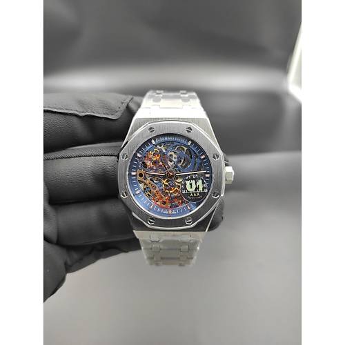 ROYAL OAK OPENWORKED SKELETON SILVER