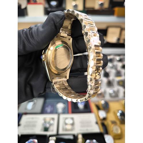 DAY DATE OTOMAT�K DIAMOND DIAL GOLD REPLIKA SAAT