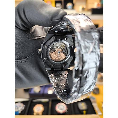 ROYAL OAK OPENWORKED SKELETON SYAH