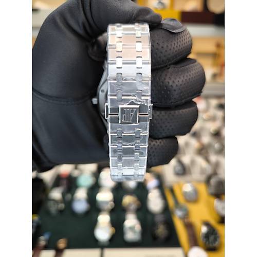 ROYAL OAK 15500ST GREEN DIAL ETA SAAT