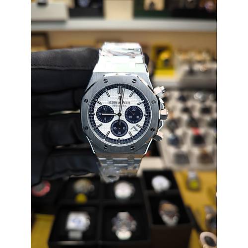 ROYAL OAK CRONOGRAPH SILVER PANDA REPLKA SAAT