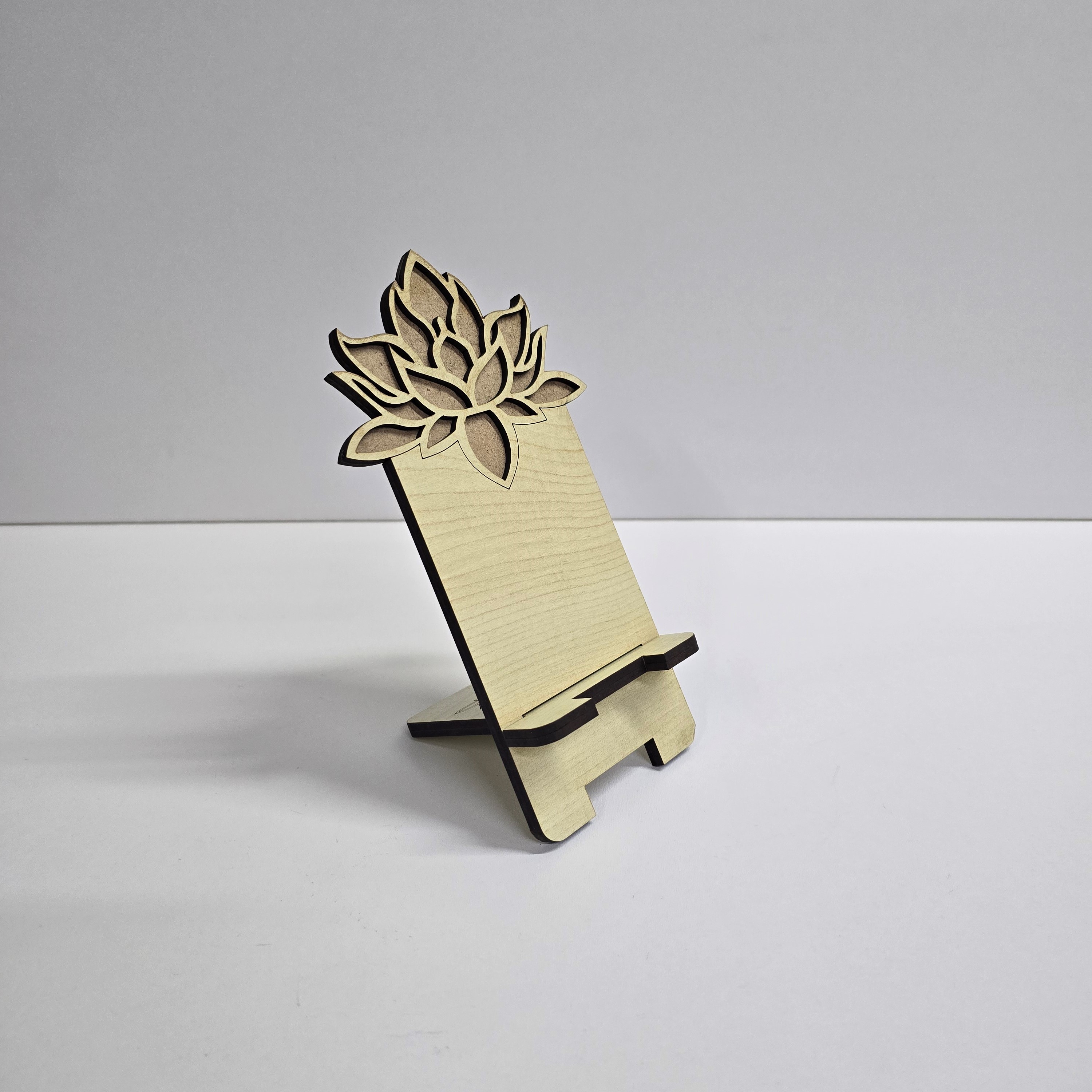 Telefon Tutacağı - Ahşap Lotus AKÇA - MODEL 1