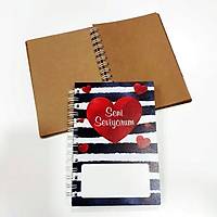Ahap Kaplama Defter - Seni Seviyorum
