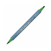 Zig Kaligrafi Kalemi ift Ulu 2mm + 3.5mm Yeil
