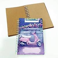 Ahap Kaplama Defter - Pembe Scoter