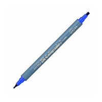 Zig Kaligrafi Kalemi Çift Uçlu 2mm + 3.5mm Mavi