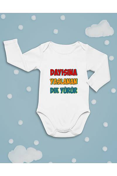 Daysna Yaslanan Dik Yrr (Uzun Kollu Bebek Zbn)