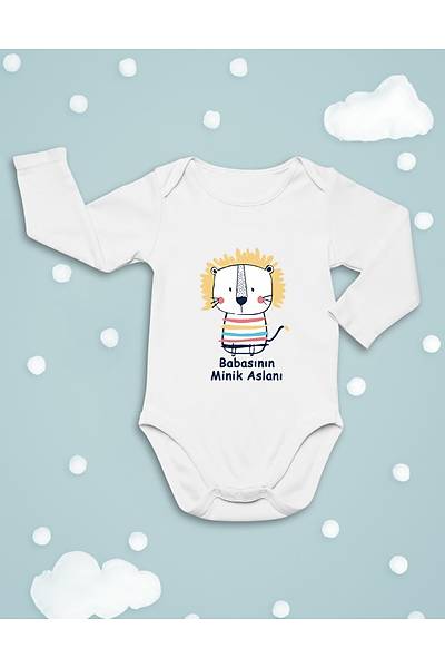 Babasnn Minik  Aslan  (Uzun Kollu Bebek Zbn)