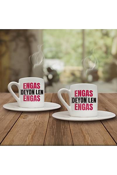 Engas Deyon Len Engas (2li Kahve Fincaný Set)