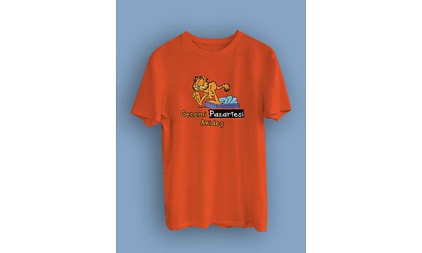 Garfield Genemi Pazartesi Akide(niseks Tirt)