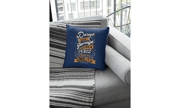 Darya Dar Gevree Gevrek Deriz (Kare Yastk)