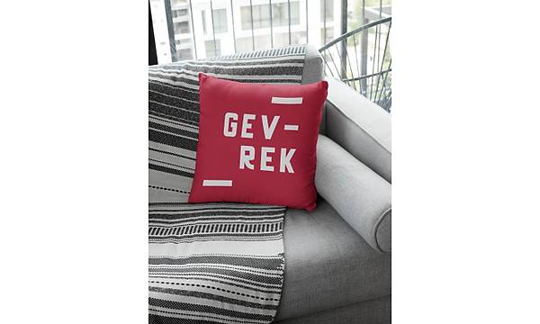 Gevrek Minimal Tasarm (Kare Yastk)