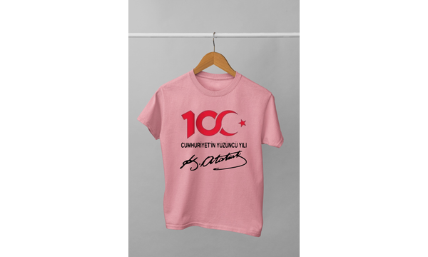 100. Yl Cumhuriyet (Uniseks ocuk Tirt)