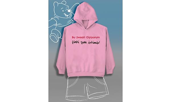 Bu Sweati Giyiyorum nk uan stmde (niseks ocuk Kaponlu)