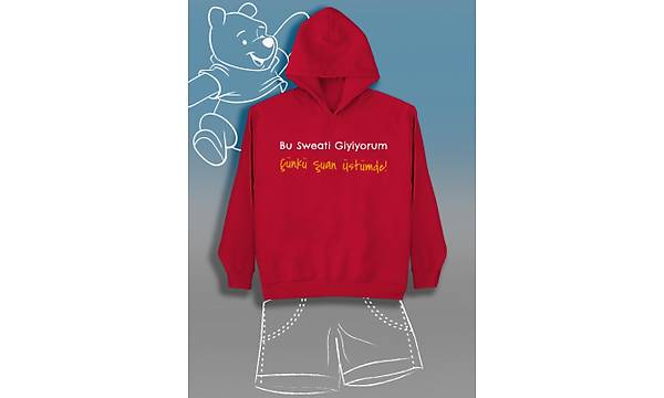 Bu Sweati Giyiyorum nk uan stmde (niseks ocuk Kaponlu)