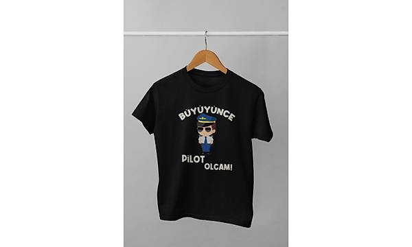 Byynce Pilot Olcam ( Uniseks ocuk Tirt)