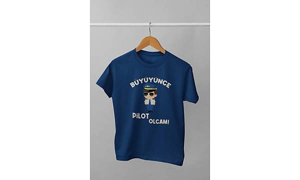 Byynce Pilot Olcam ( Uniseks ocuk Tirt)