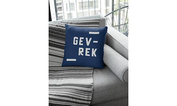 Gevrek Minimal Tasarm (Kare Yastk)