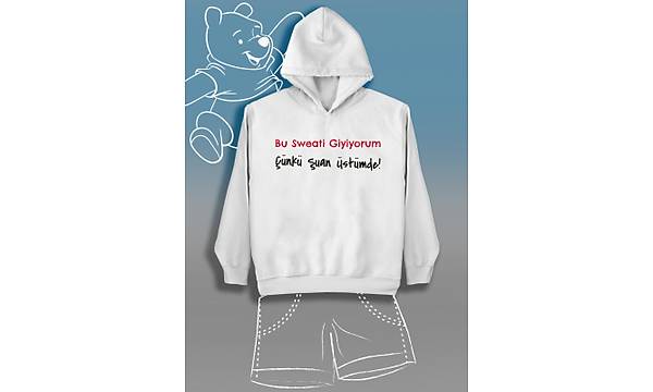 Bu Sweati Giyiyorum nk uan stmde (niseks ocuk Kaponlu)