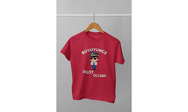 Byynce Pilot Olcam ( Uniseks ocuk Tirt)