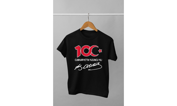 100. Yl Cumhuriyet (Uniseks ocuk Tirt)