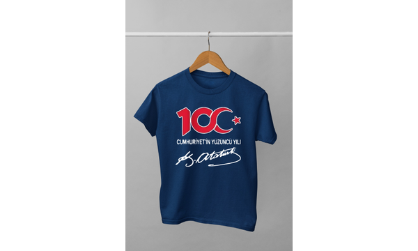 100. Yl Cumhuriyet (Uniseks ocuk Tirt)