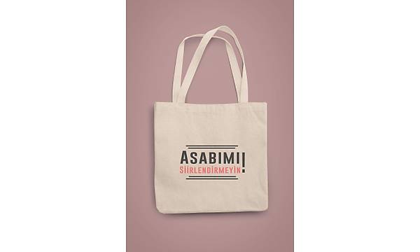 Asabm Siirlendirmeyin (Gabardin Bez anta)